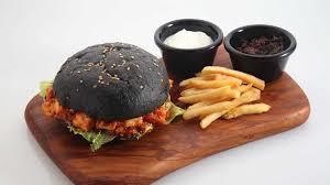 fast food with charcoal fast food with charcoal