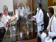 ଖରିଫ୍ ଧାନ ସଂଗ୍ରହ ପାଇଁ ଓଡ଼ିଶା ପ୍ରଦେଶ କିଷାନ କଂଗ୍ରେସ ପକ୍ଷରୁ ରାଜ୍ୟପାଳଙ୍କୁ ଦାବୀପତ୍ର